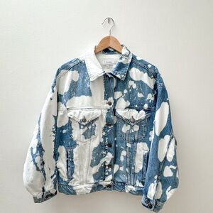 FRAME Denim Le Oversized Jacket in Baltic Splash